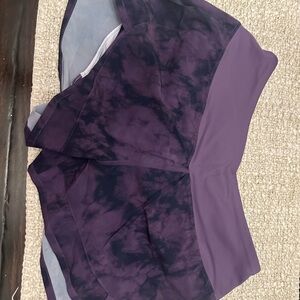 Swell Purple and White Athletic Shorts